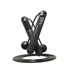 Flexora Smart Bluetooth Cordless Battle Rope for skipping, featuring sleek design and digital display for tracking workouts.