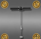 Flexora wrist roller with textured grip and metal handle for forearm and wrist strength training.