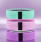 Flexora fabric resistance bands in various colors, durable and elastic for strength training and physical therapy exercises.