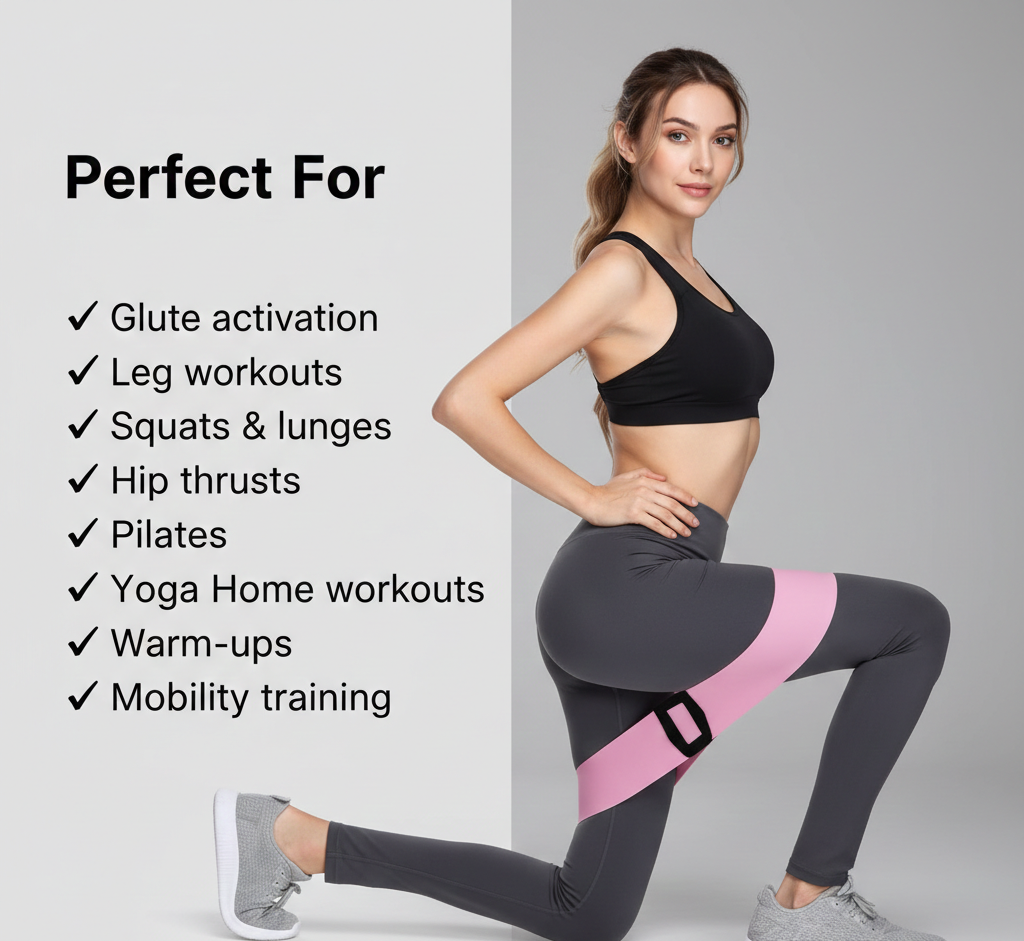 Flexora fabric resistance bands in various colors, showing their durable, stretchy material for strength training and fitness exercises.