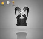 Flexora X-Back Posture Corrector worn over shoulders, designed to improve posture and support back alignment.