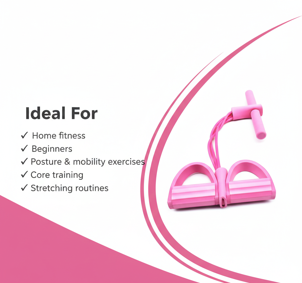 Flexora multifunctional pedal resistance rope with handles for strength training and cardiovascular workouts.