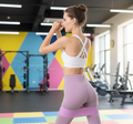 Flexora fabric resistance bands shown in various colors, designed for strength training and versatile workouts.