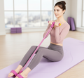 Flexora multifunctional pedal resistance rope with handles, ideal for strength training and cardio exercises.