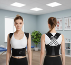 Flexora X-Back Posture Corrector showing adjustable straps and supportive design for improved posture.