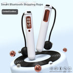 Flexora Smart Bluetooth Cordless Battle Rope for skipping, featuring a sleek design and digital display for tracking workout progress.